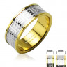 Купить кольцо из стали TATIC R-H0098 с орнаментом лабиринта оптом от 430 руб.