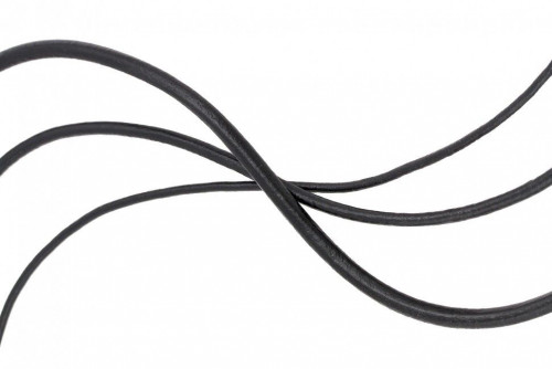 Купить кожаный шнурок черного цвета с карабином Everiot Select LC-P оптом от 550 руб.