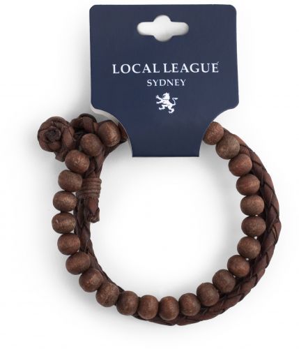 Купить набор мужских браслетов кожи и деревянных бусин Local League CS-LBM469 оптом от 1 160 руб.