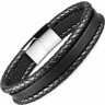 Купить черный кожаный браслет Everiot BC-MJ-1656 мужской оптом от 1 190 руб.