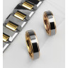Купить кольцо из титан-вольфрама (тистена) Tisten R-TS-007 обручальное с покрытием цвета розового золота оптом от 1 220 руб.