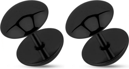 Купить серьги из стали PiercedFish PSFX-52  (Фейк-плаг обманка) круглой формы оптом от 300 руб.