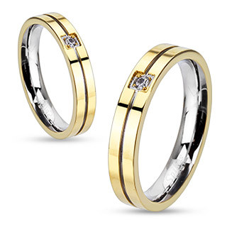 Купить женское кольцо из стали Spikes --R-M2122 с фианитом (16,5 мм) оптом от 450 руб.