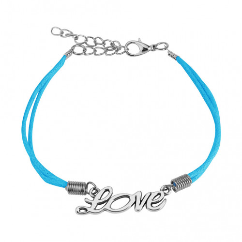 Купить женский браслет-шнурок текстильный TATIC SL0197 с надписью LOVE оптом от 360 руб.