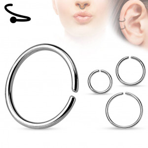 Серьга кольцо из стали PiercedFish RX1 для пирсинга септума, хряща уха, носа, брови, губ