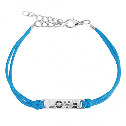 Купить женский браслет-шнурок текстильный TATIC SL0198 со словом LOVE оптом от 360 руб.