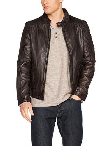 Купить мужская кожаная куртка в винтажном стиле GIPSY CAVE LALYV коричневая оптом от 22 710 руб.