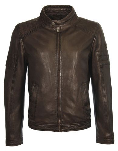 Купить мужская кожаная куртка в винтажном стиле GIPSY CAVE LALYV коричневая оптом от 2 271 000 руб.