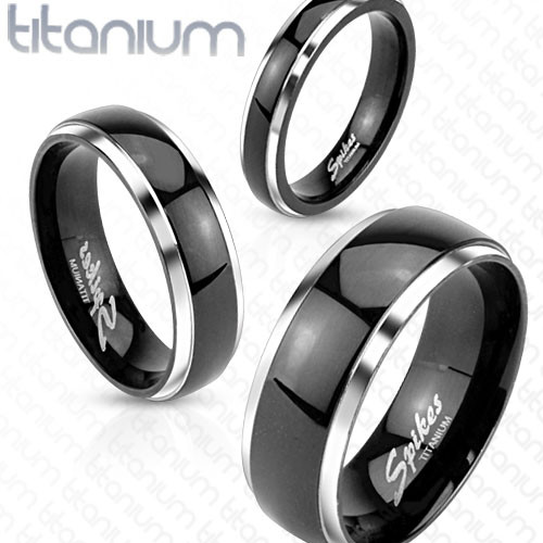 Купить кольцо из титана Spikes R-TI-0619 двухцветное оптом от 670 руб.