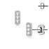 Купить серьги-гвоздики TATIC EA-007-C c фианитами и родиевым покрытием оптом от 390 руб.