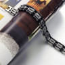 Купить мужской браслет из стали Everiot SB-XP-038 в виде цепи с черными вставками оптом от 870 руб.