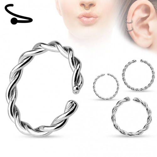 Купить серьга кольцо из стали PiercedFish RX5 для пирсинга септума, хряща уха, брови, носа оптом от 230 руб.
