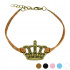 Купить женский браслет-шнурок текстильный TATIC SL0201 с короной оптом от 320 руб.