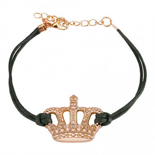 Купить женский браслет-шнурок текстильный TATIC SL0201 с короной оптом от 320 руб.