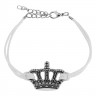 Купить женский браслет-шнурок текстильный TATIC SL0201 с короной оптом от 330 руб.