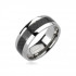 Купить мужское кольцо Spikes R-TM-3026 из титана с карбоновой вставкой оптом от 710 руб.