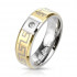 Купить кольцо из стали Spikes R-M2194 с фианитом оптом от 640 руб.