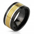 Купить кольцо мужское из стали Spikes R-M3169 трехцветное с вращающимся центром оптом от 580 руб.