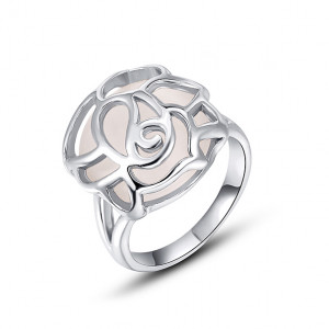 Кольцо ROZI RG-24290A c декором в форме розы