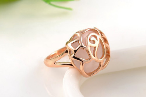 Купить кольцо ROZI RG-24290B c декором в форме розы оптом от 590 руб.