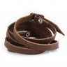 Купить кожаный браслет-намотка мужской Scappa A-106 коричневый оптом от 560 руб.