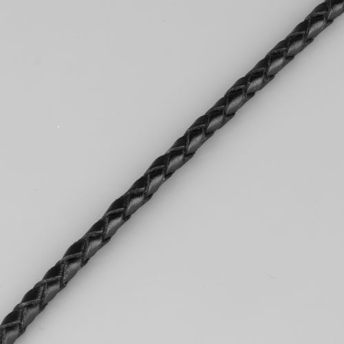 Купить плетеный кожаный шнурок премиум Everiot Select LC-5001-GD со стальной застежкой оптом от 840 руб.