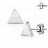 Купить серьги-гвоздики в форме треугольника TATIC EA-010-ST с родиевым покрытием оптом от 300 руб.
