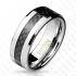 Купить мужское кольцо из тистена (титан-вольфрама) Tisten R-TS-016 с карбоновой вставкой оптом от 1 150 руб.