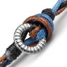 Купить плетеный браслет в два оборота из вощеного шнура Everiot Select LNS-2139 оптом от 500 руб.