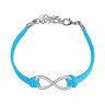 Купить женский браслет-шнурок TATIC SL0207 из экозамши с большой бесконечностью оптом от 300 руб.