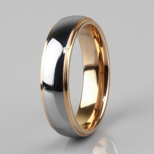 Купить классическое обручальное кольцо из карбида вольфрама Lonti RTG-0045-STRD оптом от 1 210 руб.