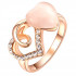 Купить кольцо ROZI RG-37300B с декором в виде сердец с кристаллами оптом от 590 руб.