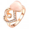 Кольцо ROZI RG-37300B с декором в виде сердец с кристаллами