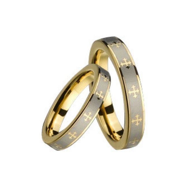 Купить мужское кольцо из карбида вольфрама с крестами MRJ-SLRTU31-13 оптом от 960 руб.