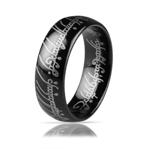 Купить кольцо Всевластия Everiot/Carraji R-TG-0160 из вольфрама, черное покрытие оптом от 1 250 руб.