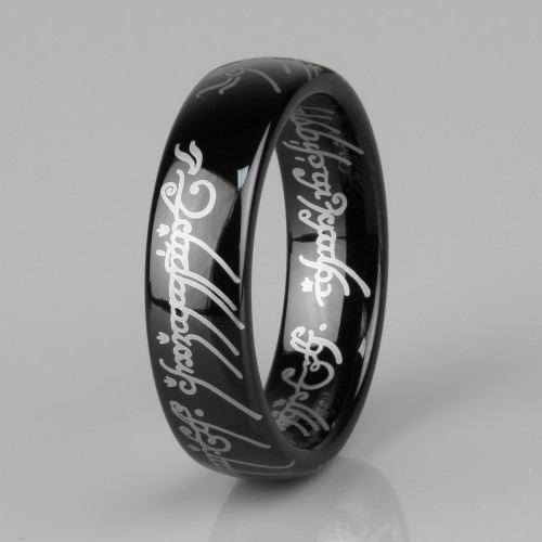 Купить кольцо Всевластия Everiot/Carraji R-TG-0160 из вольфрама, черное покрытие оптом от 1 120 руб.