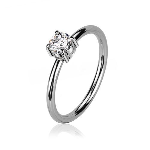 Купить помолвочное кольцо из стали TATIC RSS-7531 с фианитом оптом от 1 500 руб.