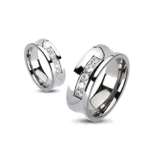 Купить кольцо из титана TATIC --ТМ-3120 с фианитами оптом от 720 руб.