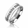 Купить кольцо из стали TATIC RSS-7541 с надписью на латыни "Memento mori" оптом от 870 руб.
