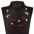 Купить вечернее ожерелье  "Вероника" с красными кристаллами Soul Stories 227096R оптом от 670 руб.