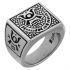 Купить квадратное мужское кольцо-печатка Kool Katana MRJ-KKR064-115 из стали оптом от 1 350 руб.