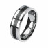 Купить кольцо из карбида вольфрама Spikes TU-007R с карбоновой вставкой оптом от 1 190 руб.