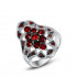 Купить  Кольцо ROZI RG-50315A с красными кристаллами оптом от 520 руб.