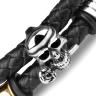 Купить кожаный браслет мужской Everiot SP-MJ-1725 c черепом оптом от 1 040 руб.