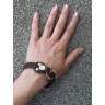 Купить кожаный браслет мужской Scappa D-300 черный оптом от 730 руб.