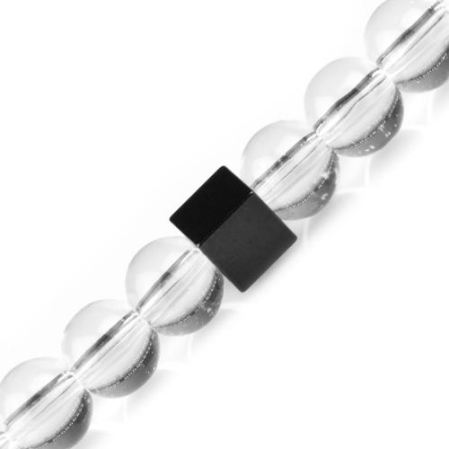 Купить браслет в два оборота на резинке из горного хрусталя, гематита Everiot Select LNS-2146 оптом от 730 руб.
