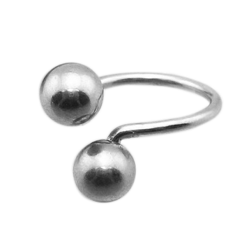 Купить разомкнутое женское кольцо Soul Stories R-030908 с шариками из стали оптом от 430 руб.