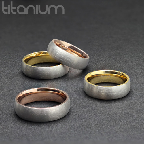 Купить кольцо из титана  Spikes R-TM-6057G матовое оптом от 570 руб.