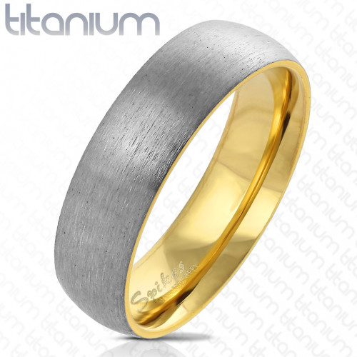 Купить кольцо из титана  Spikes R-TM-6057G матовое оптом от 570 руб.