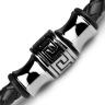 Купить мужской кожаный браслет с орнаментом меандр Everiot Select LNS-5023 оптом от 1 050 руб.